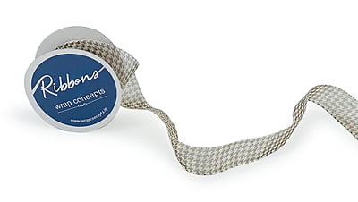 Houndstooth Organza Ribbon