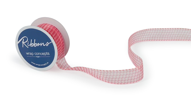 Houndstooth Organza Ribbon