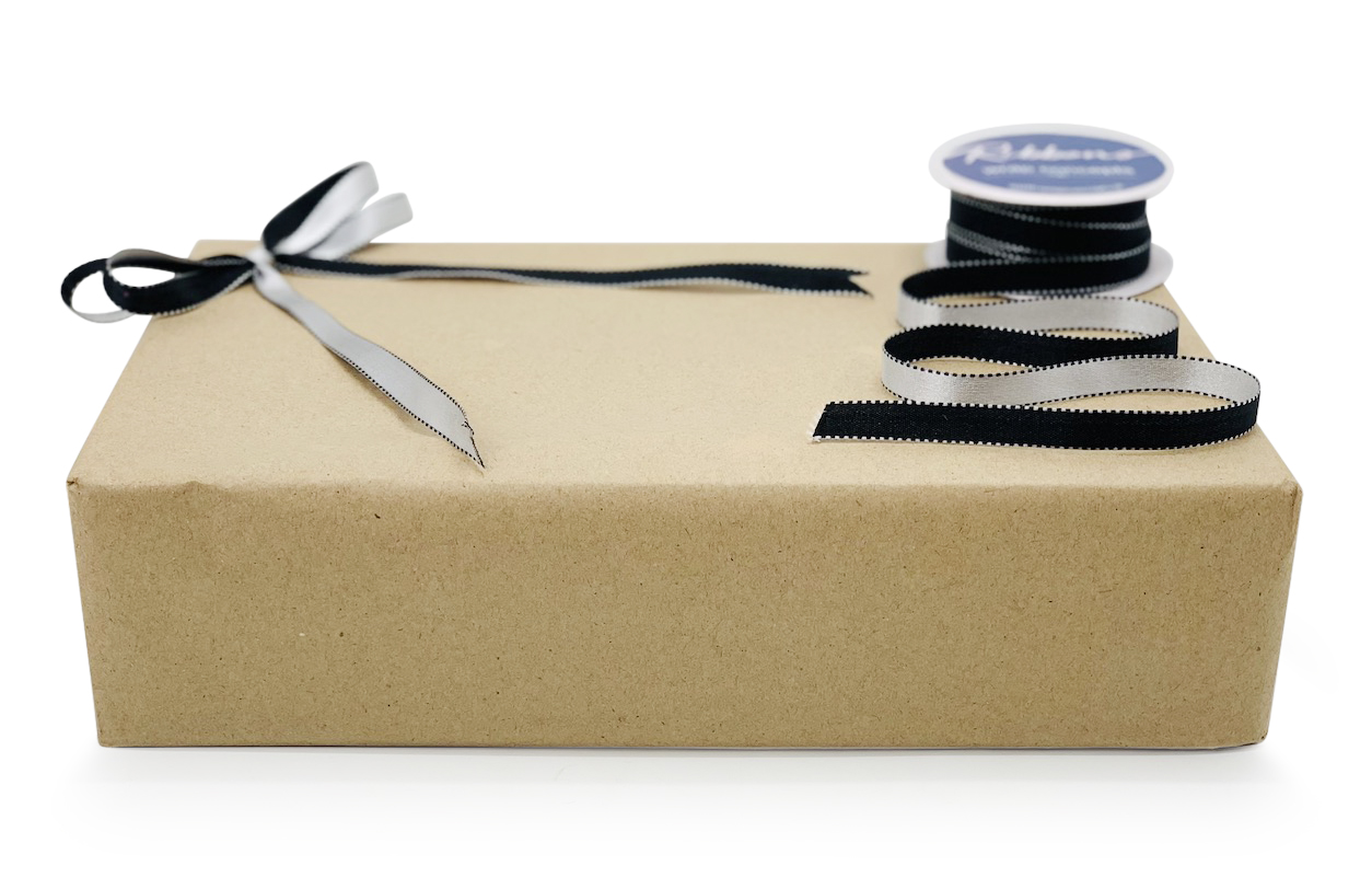 Reversible Ribbon - Black with White