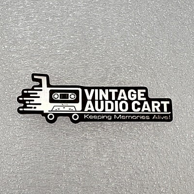 Replacement Metal Logo for Vintage Audio Cart - ML-VAC-01 Replacement Metal Logo for Vintage Audio Cart - ML-VAC-01