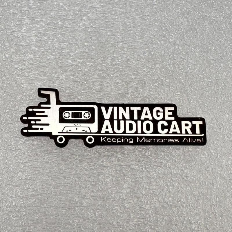 Replacement Metal Logo for Vintage Audio Cart - ML-VAC-01 Replacement Metal Logo for Vintage Audio Cart - ML-VAC-01