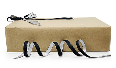 Reversible Ribbon - Black with White