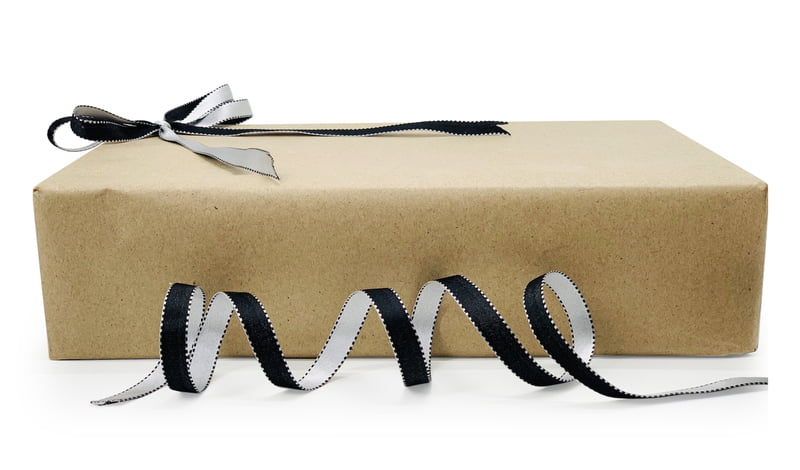 Reversible Ribbon - Black with White