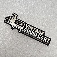 Replacement Metal Logo for Vintage Audio Cart - ML-VAC-01 Replacement Metal Logo for Vintage Audio Cart - ML-VAC-01