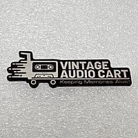 Replacement Metal Logo for Vintage Audio Cart - ML-VAC-01 Replacement Metal Logo for Vintage Audio Cart - ML-VAC-01