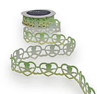Tedddy in Heart Cut-Work Shaded Ribbon