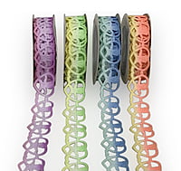 Tedddy in Heart Cut-Work Shaded Ribbon