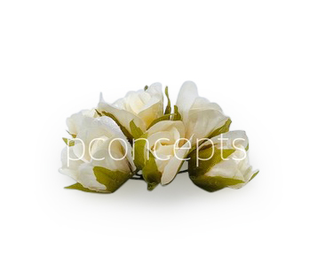 Ivory Rose Buds on Stick