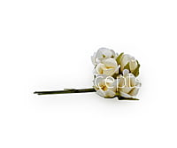Ivory Rose Buds on Stick