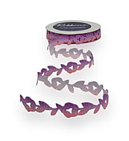 Rose & Leaf Cut Work Shaded Ribbon