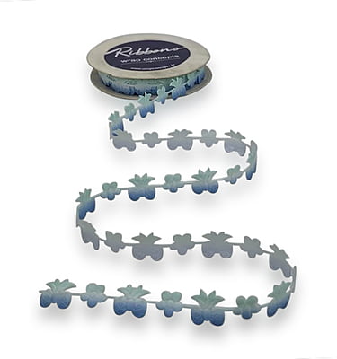 Bow & Flower Cut-out Shaded Ribbon