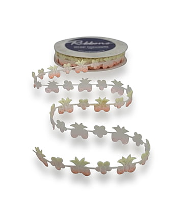 Bow & Flower Cut-out Shaded Ribbon