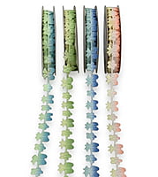 Bow & Flower Cut-out Shaded Ribbon