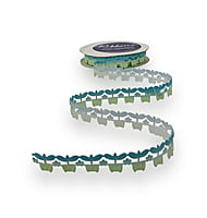 Flower Pot Cut-out Shaded Ribbon