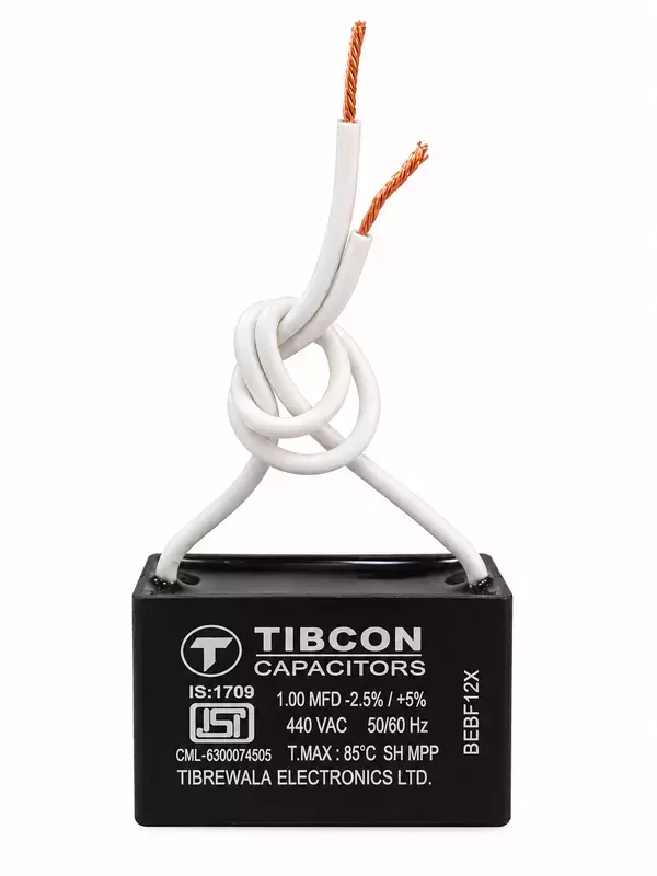 Tibcon 1 MFD Fan Capacitor | 440V | Box Type | Dry