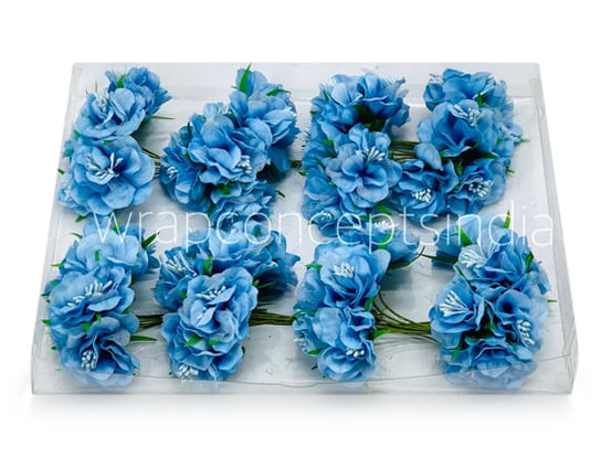 Soft Blue Flower On Stick with Pollen