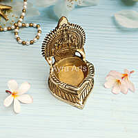 Brass Kamakshi Deepam/Lalitha Devi Deepam - 5 inch Height