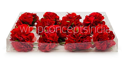 Red Flower On Stick with Pollen