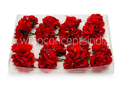 Red Flower On Stick with Pollen