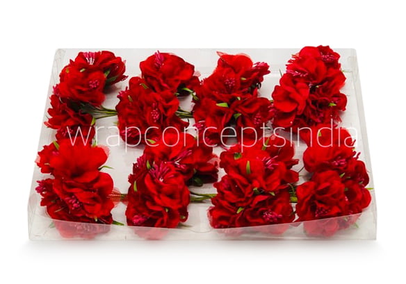 Red Flower On Stick with Pollen