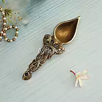 Brass Eka Harathi Deepam Spoon - 9 Inch Height