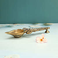 Brass Eka Harathi Deepam Spoon - 9 Inch Height