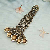 Brass Naga Panch Aarti Harati Spoon for Pooja - 10 Inch Height