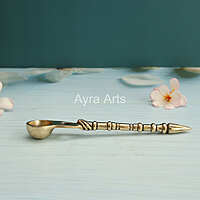 Brass Havan Spoon - 7.5 Inch Height