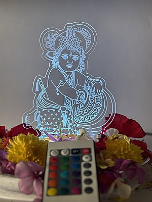 3D Acrylic illusion lights - Krishna Theme