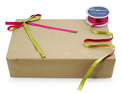 Reversible Ribbon - Hot Pink with Lime Green