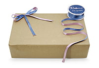 Reversible Ribbon - Baby Blue with Baby Pink