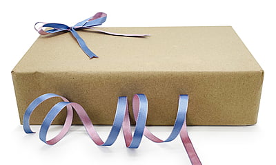 Reversible Ribbon - Baby Blue with Baby Pink