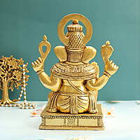 Buy Brass Superfine Ganesha Murti Idol - 12 Inch Height