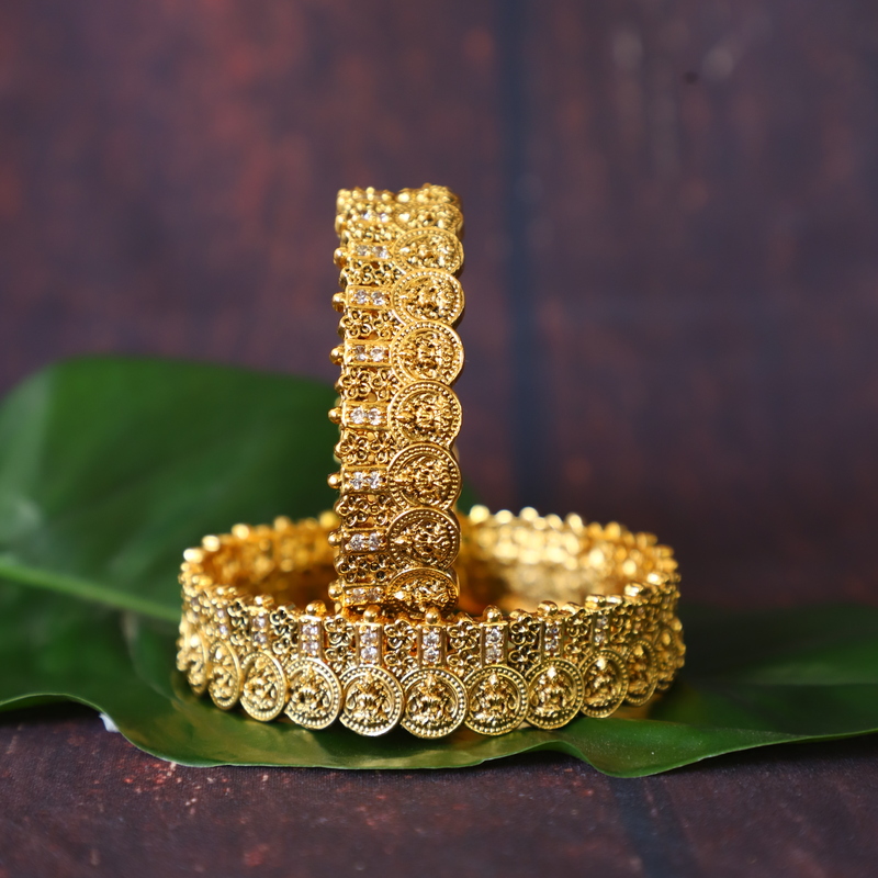 antique lakshmi coin bangles