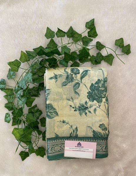 Tanisha - The Chanderi Silk Saree in Zari Lines 20366