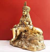 Decorative Masterpiece Brass Krishna with Cow Statue - 17 Inch Height