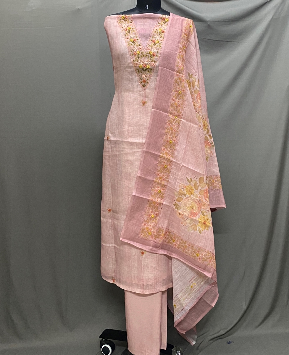 Riley - Linen Unstitched Kurti Set UNST21