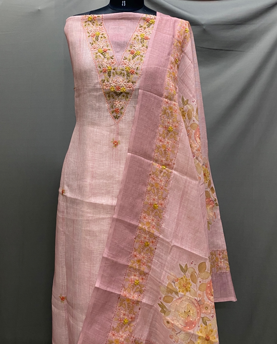 Riley - Linen Unstitched Kurti Set UNST21