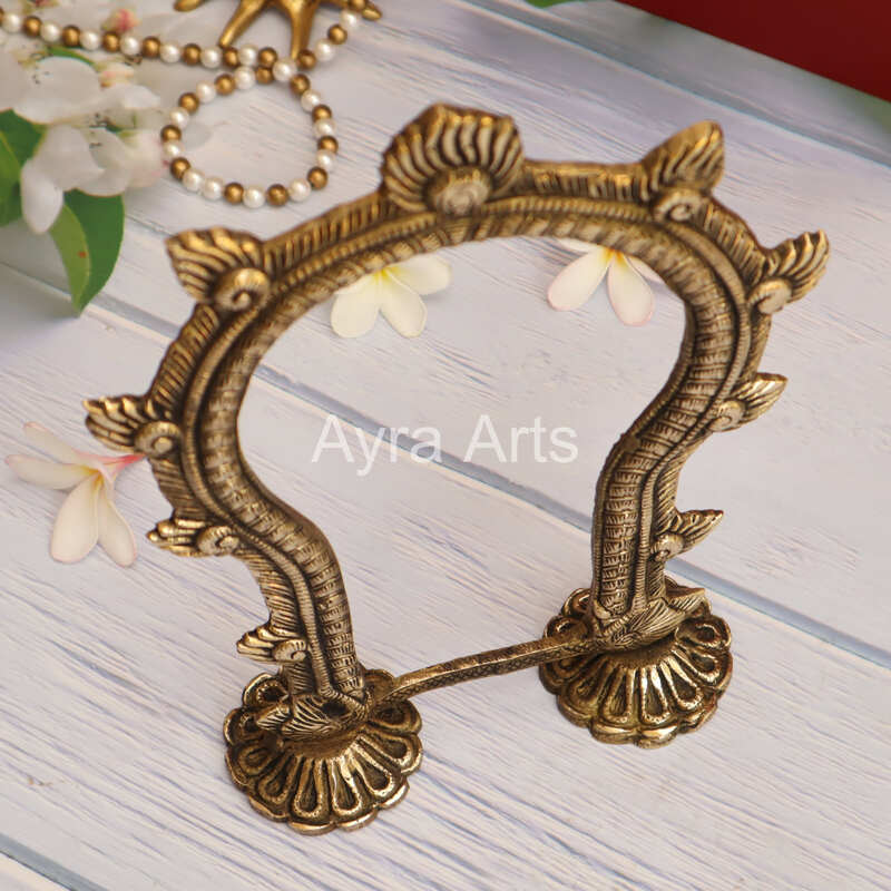 Handmade Brass Prabhavali Frame Arch Decor 1 - 10.5 Inch Height
