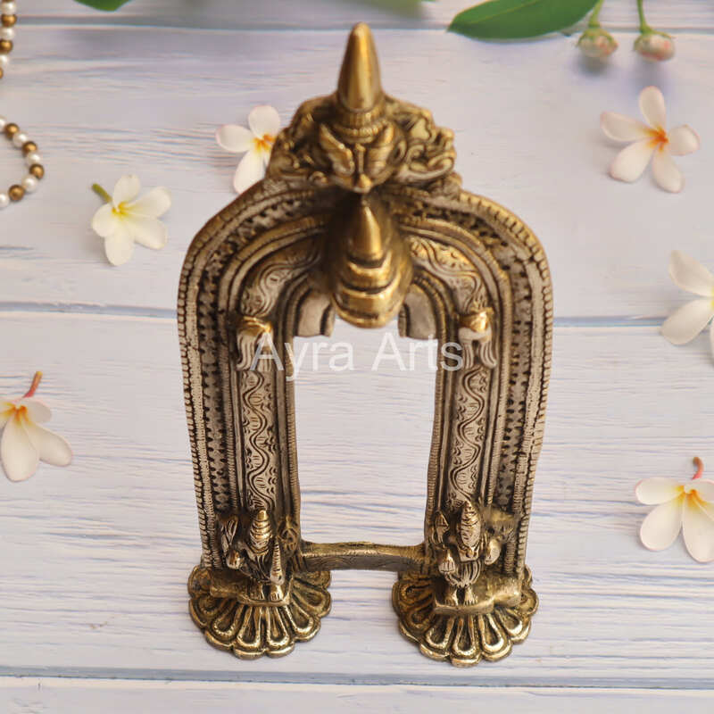Handmade Brass Prabhavali Frame Arch Decor 2 - 13 Inch Height