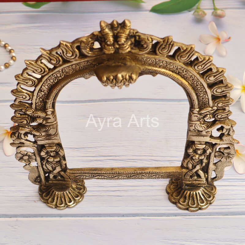 Handmade Brass Prabhavali Frame Arch Decor 3 - 11 Inch Height