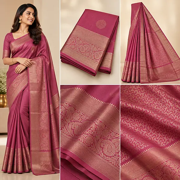 18S1 pinksilksaree