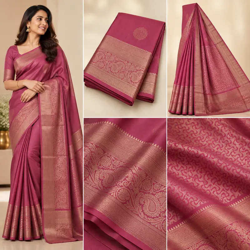 18S1 pinksilksaree