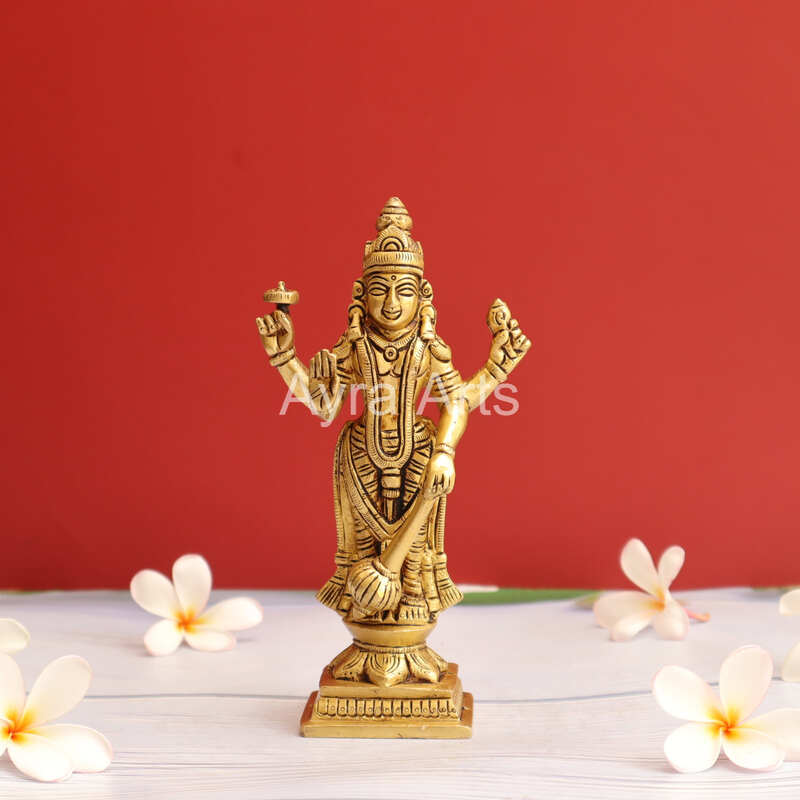 Brass Load Vishnu Murti Idol - 7 Inch Height