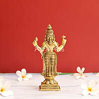 Brass Load Vishnu Murti Idol - 7 Inch Height