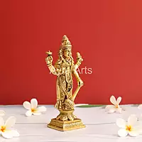 Brass Load Vishnu Murti Idol - 7 Inch Height