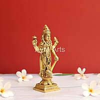 Brass Load Vishnu Murti Idol - 7 Inch Height