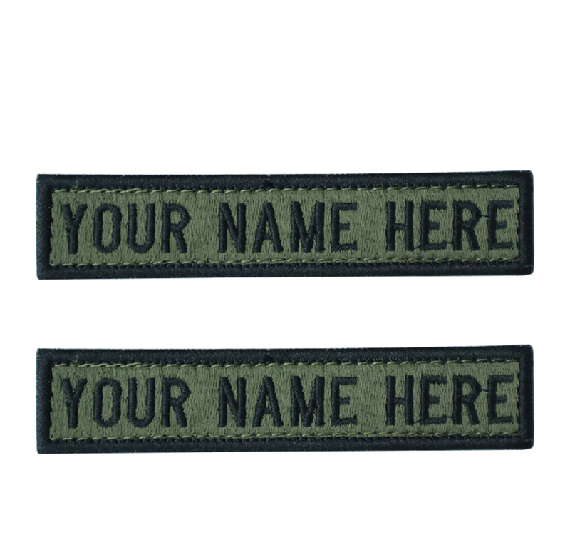 Embroidered Army Name Tab for Combat Dress - Set of 2 Personalised