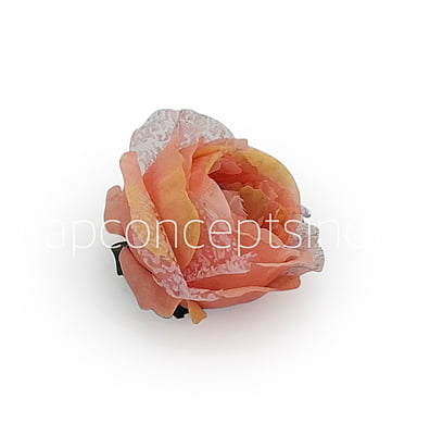 Peony - Peach with net layering