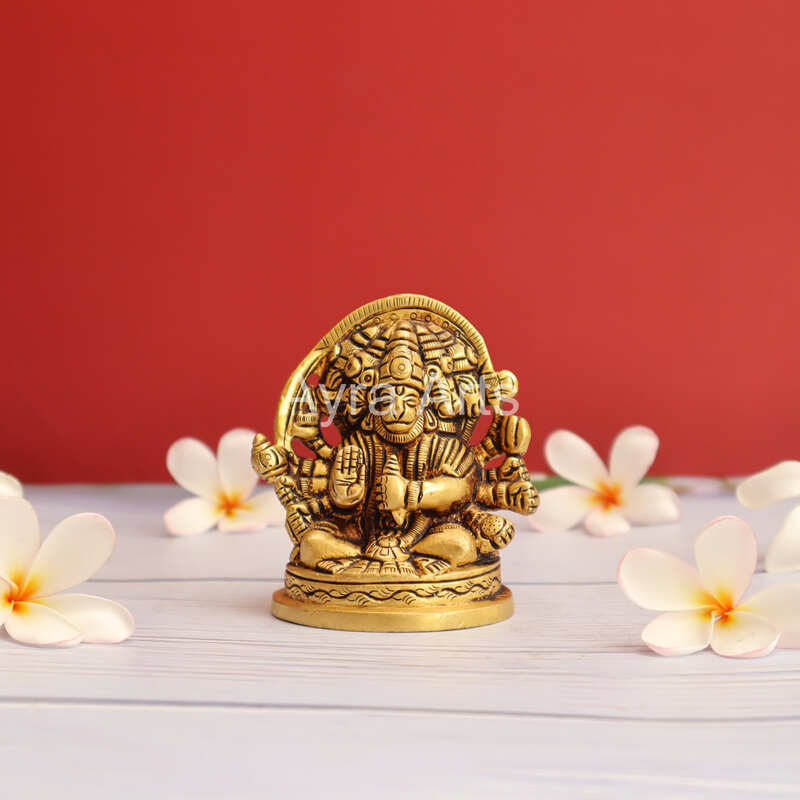 Brass Pancha Mukha Hanuman